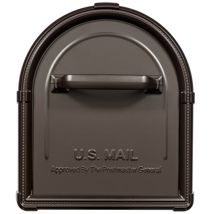 Architectural Mailboxes Hillsborough Steel Post Mounted Mailbox with